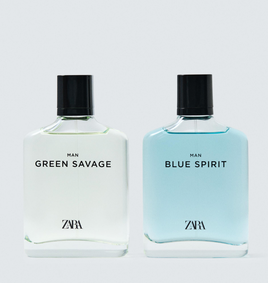 ZARA Man Green Savage & Blue Spirit EDT Duo Set 2 x 100 ml Brand