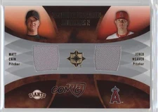 2007 Ultimate Collection Ensemble Swatches 2 12/75 Matt Cain Jered Weaver l8x