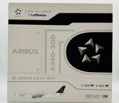 JC Wings wie Herpa Wings 1:200 Lufthansa A340-300 D-AIGN  Star Alliance 
