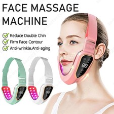 Electric LED Photon Therapy V-Face Massager Face-Lift Sliming Double Chin Reduce