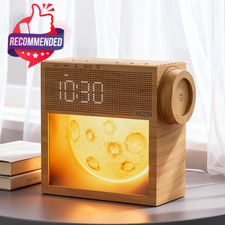 Sound Machine Alarm Clock 2.3 x 5.9 x 5.5 inches, Displays White Light