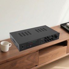 Bluetooth Amplifier, Audio Power Amplifier, Amplifier with Remote Control Black