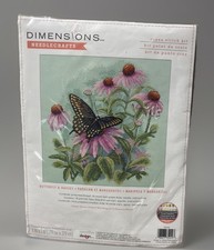 Dimensions Needlecraft Cross Stitch Kit Butterfly Daisies New