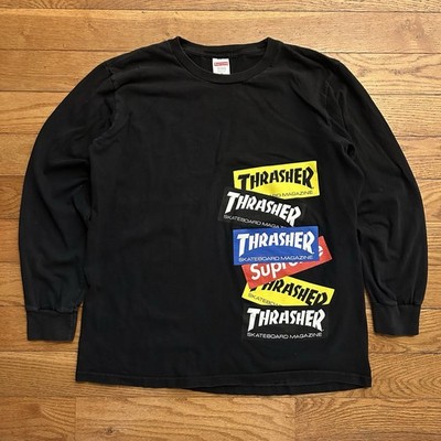 Supreme x Thrasher FW21 Multi Logo Long Sleeve Tee Shirt Medium
