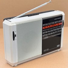 Vintage - ITT, Tiny 320 Radio  in White - (volume control crackles)