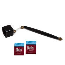 Deluxe Chalk Stick Holder Pocket Chalker Pool/ Billiard Cue Accessory w/ Two