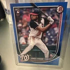 2025 Bowman - Blue Parallel 26/150 JAMES WOOD (RC) #29 Nationals ROOKIE