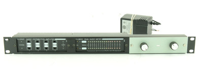 RDL RU-DA40 Audio Dist. Amp. & RU-SM16 Dual Audio Meter Modules Rack W/ Power