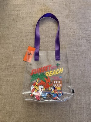 New With Tags BT21  BT21 Beach Club  Sunset Beach Tote Bag
