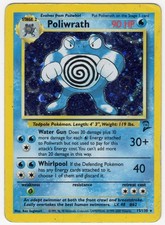 Poliwrath 15/130 Holo Base Set 2 WOTC Pokemon Card MP