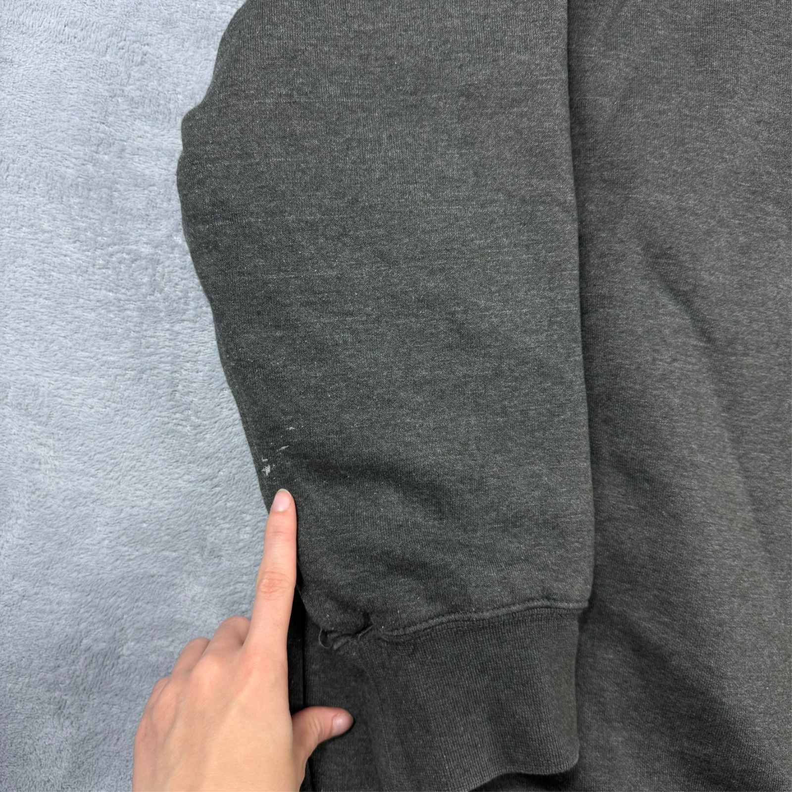 Vintage Carhartt 2000s Heavyweight Lined Rain Defender Grey Loose Fit XL Hoodie image 5