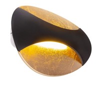 Globo G Alexandra Wandleuchte Metall Schwarz, Led, Warmweiß, 760 Lm, 3000 K, IP2