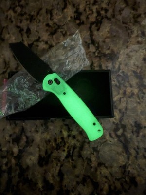 Defcon Artifact Axis Lock Glow In The Dark G10 Folding Black 14C28N Knife 012FL1