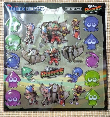 Splatoon Raiders Original Plump Sticker Nojima Bonus