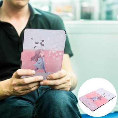 1-teilige Schutzhülle mit E-Book-Aufdruck, kompatibel mit Kindle Paperwhite