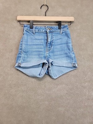 H&M Divided blue roll cuffed Shorts size 2