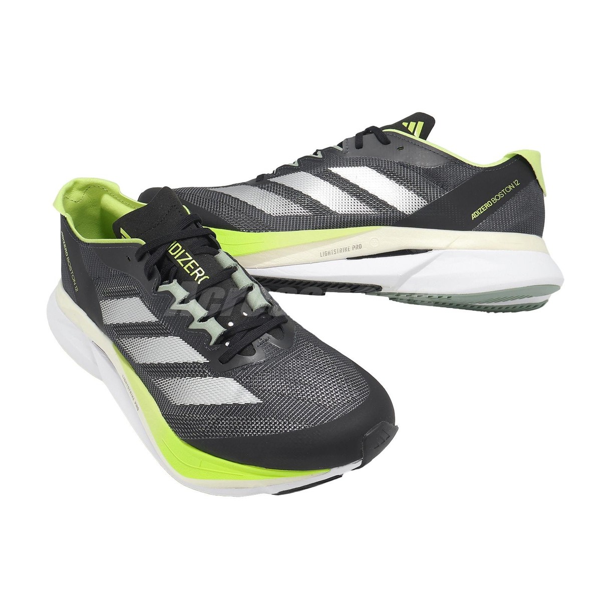 adidas Adizero Boston 12 M Aurora Ink Silver Pulse Lime Men