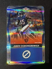 2025 NFL UNO Elite Core Edition - Amen Ogbongbemiga #139 Blue Foil