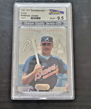   1995 95 BOWMAN’S BEST ANDRUW JONES RC #7 -GRADED 9.5 MINT + Free Shipping! HOF