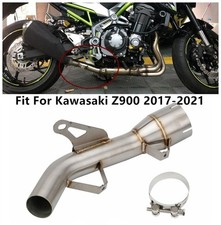 Motorcycle Exhaust System Mid Link Pipe Slip-On Fit For Kawasaki Z900 2017-2021 