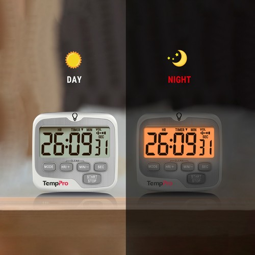 Large LCD Digital Kitchen Cooking Timer Count-Down Up Clock Loud Alarm Magnetic