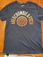 Navy Abercrombie Kids Logo Tee With Cool Colors Size 13/14