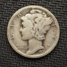 1931 *D* MERCURY HEAD  SILVER DIME *NICE* - FREE SHIPPING! - C3356