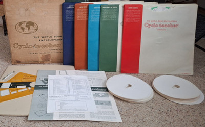 World Book Encyclopedia Cyclo-Teacher Learning Aid Homeschool Study Supplies VTG