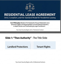 EMAILED Residential Lease Agreement Condo Apartment House Rental Property Form
