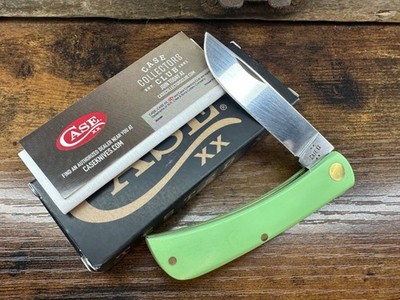 Case knife 2026 Sod Buster Jr 63834 Mint Green 4137