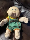 Vtg 1987 Cabbage Patch Preemie Bald Boy Doll Blue Eyes Bean Butt Coleco