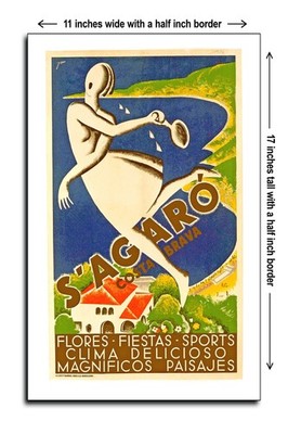 1934 S'Agaro, Costa Brava, Flowers, Festivities, Sports - 11x17 Poster