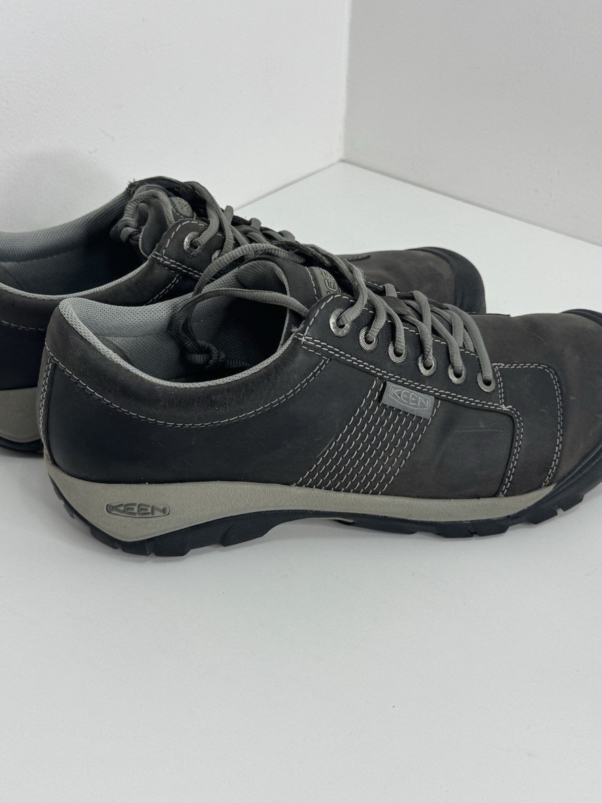 Scarpe Keen Austin uomo stringate atletiche escursionismo viaggio grigio taglia 13 pelle