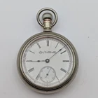 Elgin Pocket Watch 18s Grade 75 G M Wheeler 15J Model 5 1893 - Runs - Chip Cryst