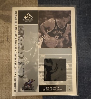 Upper Deck 2002-03 SP Game Used All-Star Apparel Steve Smith #SS-AS Spurs NBA