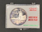 "Merry Christmas" 1 Troy Oz .999 Fine Silver Round