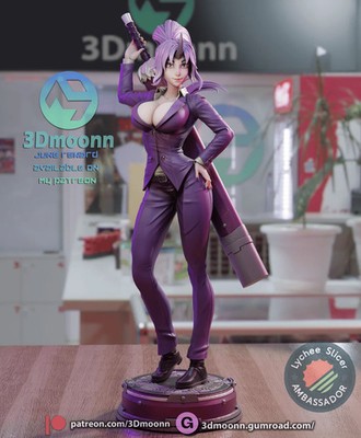 3D Printed 16K 33D MoonN - Shion - Tensei Shitara slime data ken 1:6 unbemalt