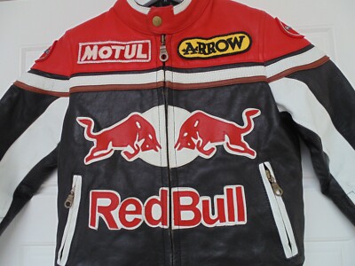 レア　ジャケット　Red Bull Red Bull Racing Vintage Leather Jacket Rare Sponsored Junior