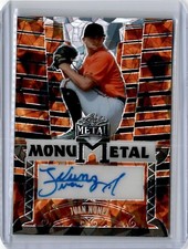 2024 Leaf Metal MonuMetal Fire Juan Nunez 1/1 (B44) Blue Jays