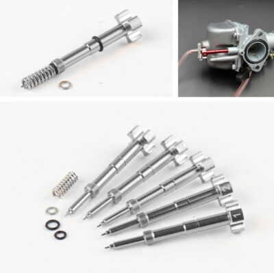 1Pcs Adjustable Fuel Mixture Screw Motorcycle Carb Motor Air Carburetor Silver