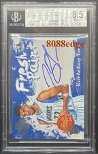 2015-16 COURT KINGS FRESH PAINT AUTO:KARL-ANTHONY TOWNS #2 RC AUTOGRAPH BGS 2x10