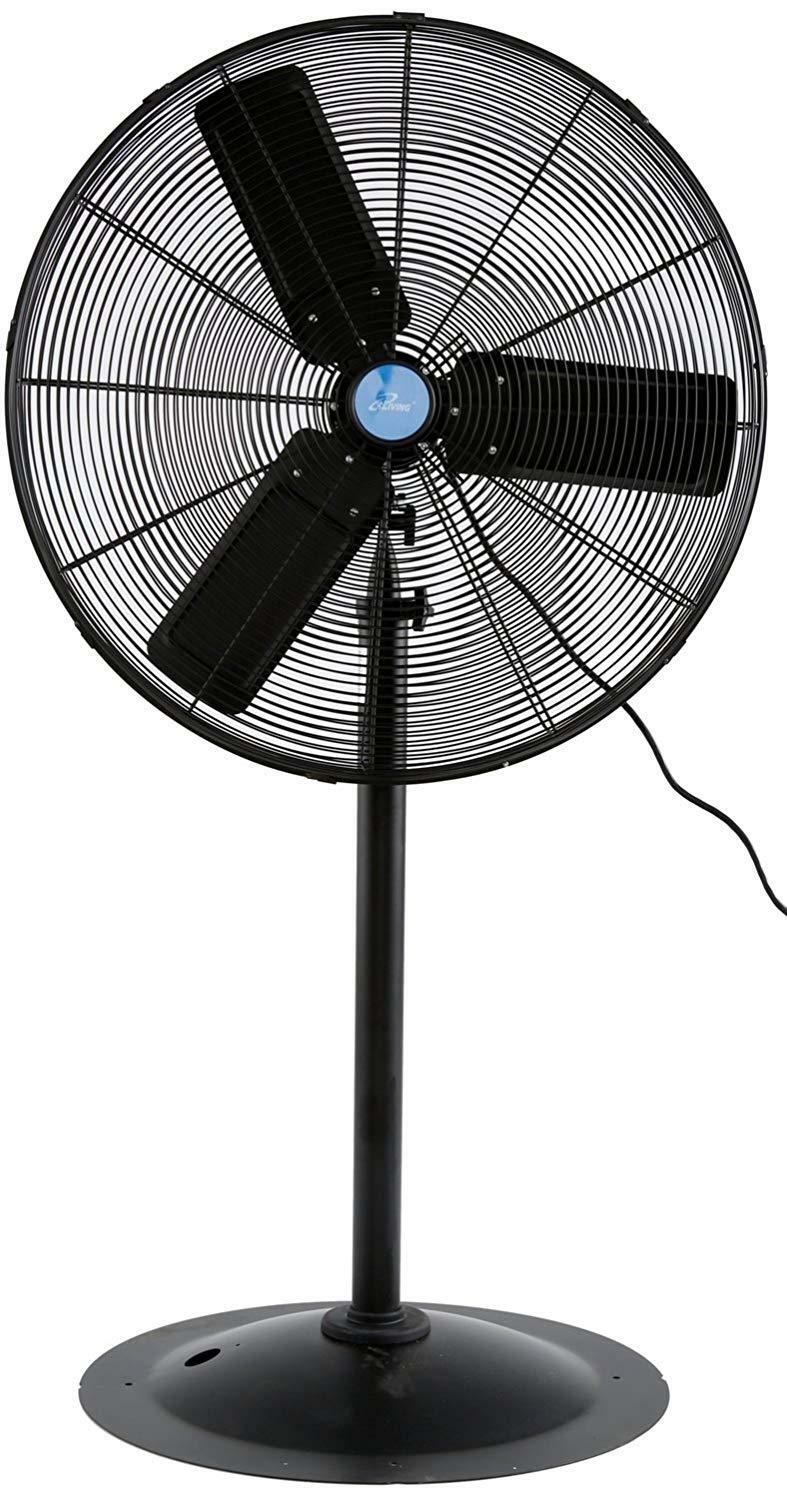 Heavy Duty Adjustable Height 30" Industrial Pedestal Floor Fan 7261 CFM