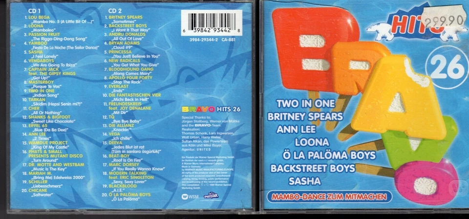 BRAVO Hits Nr. 26 / Sampler - siehe Scan / DOPPEL-CD - Bild 1 von 1