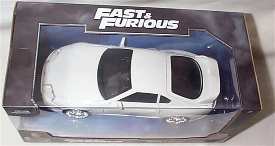 Fast & Furious Brians Toyota Supra White 1-24 Diecast model Jada 253203046 RBBB - Image 2 of 2
