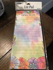 LEANIN TREE Floral Things To Do ~Magnetic List Note Pad