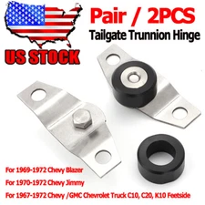 For 67-72 Chevy / GMC C10 C20 K10 Feetside Truck Tailgate Trunnion Hinge Set USA