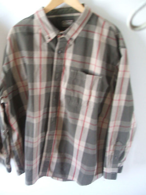 C.E. Schmidt Workwear men's heavy duty brn/red plaid long sleeve shirt 2X