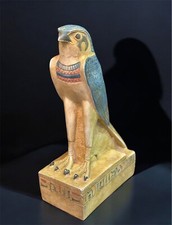 Rare Ancient Egyptian Antiques Egyptian Statue of God Horus Falcon Bird Egypt BC