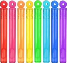 32-Piece 8 Colors Mini Bubble Wands Assortment Party Favors Toys for Kids Child,