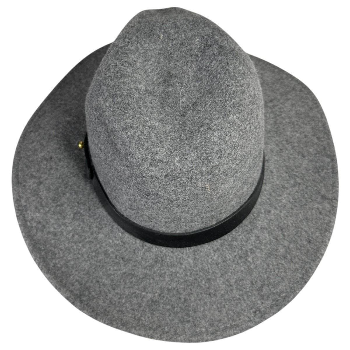 NEW! Gray Lack of Color Wool Rancher Hat (Sm) Noir Rancher - Wool Felt Fedora Hat (Black) | Lack of Color [US] main image 3